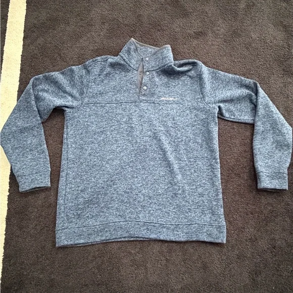 NEW Eddie Bauer Men's Radiator Fleece Snap-Front Pullover - Picture 3 of 9